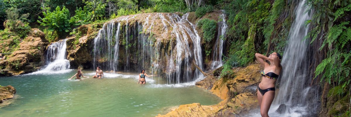 Passeio Estância Mimosa - Cachoeira do desejo no Rio Mimoso Bonito MS